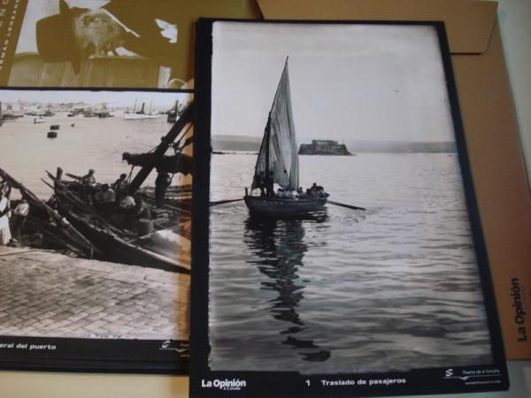 Puerto de A Corua. Principios del siglo XX. 24 fotografas en B/N