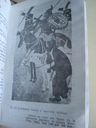 El Ingenioso Hidalgo Don Quijote de la Mancha. Edicin preparada por Justo Garca Soriano y Justo Garca Morales. Con 182 ilustraciones, reproducidas de diversas ediciones nacionales y extranjeras, y cuatro lminas fuera de texto, en huecograbado