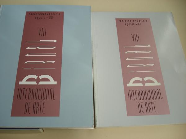 VIII BIENAL INTERNACIONAL DE ARTE. Catlogo. Pontevedra, agosto, 1988. 2 libros en estoxo 