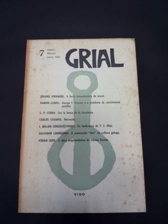 GRIAL. Revista Galega de Cultura. Nmero 7. Xaneiro, febreiro, marzo 1965 (Carlos Casares: Narracis)