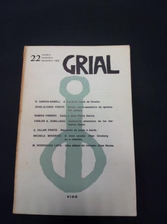 GRIAL. Revista Galega de Cultura. Nmero 22. Outubro, Novembro, Decembro, 1968 (Obra de teatro de Villar Ponte, A.: Nouturnio de medo e morte)
