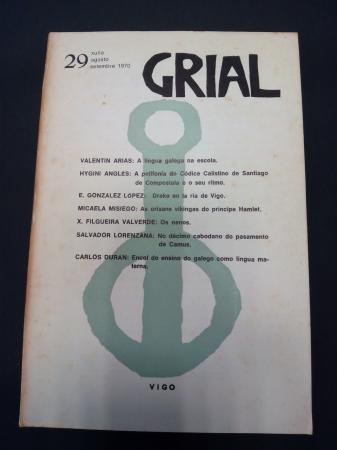 GRIAL. Revista Galega de Cultura. Nmero 29. Xullo, agosto, setembro 1970