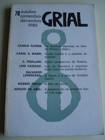 GRIAL. Revista Galega de Cultura. Nmero 70. Outubro, Novembro, Decembro, 1980 (Vicente Risco: O lobo da xente)