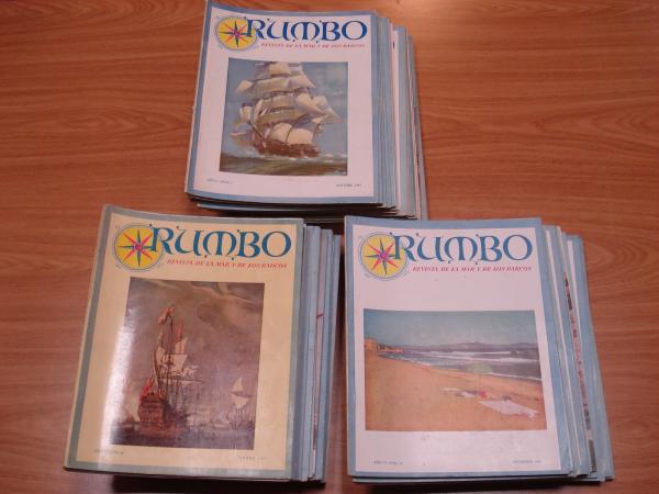 Revista RUMBO. Publicacin mensual. Revista del mar y de los barcos (67 nmeros). Nmeros 1 al 82. Aos 1948 a 1955. Faltan los nmeros: 9 - 16- 17- 18- 21- 31- 36 - 37 - 38 - 39 - 40 - 41- 42 - 74 - 76)