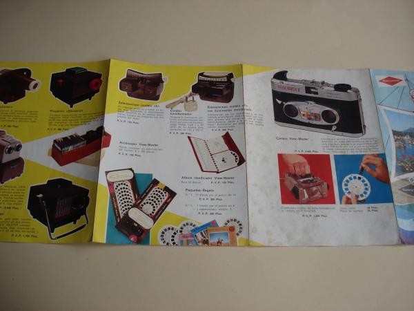 Sawyers View-Master. Folleto de propaganda con catlogo en color y Lista de Discos