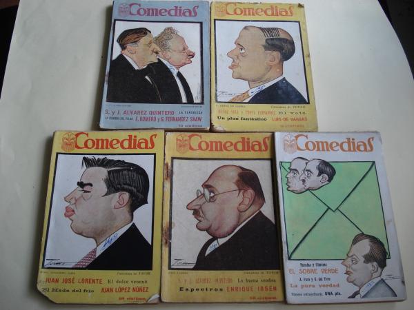 Comedias. Revista semanal. 5 ejemplares (1926 - 1927)