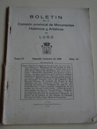 Boletn de la Comisin provincial de Monumentos Histricos y Artsticos de Lugo. Nmero 34. Segundo semestre de 1950 