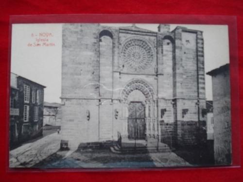 Tarxeta postal: Noia (Noya) -Igrexa de San Martio. 1920