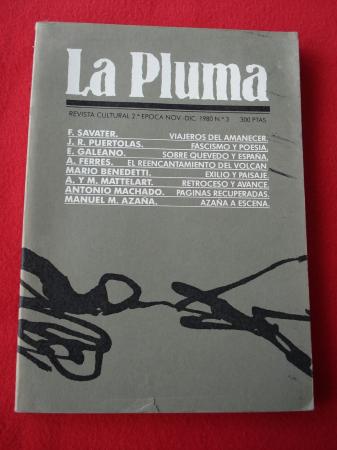 LA PLUMA. Revista Cultural. 2 poca. Noviembre-Diciembre, 1980. N 3