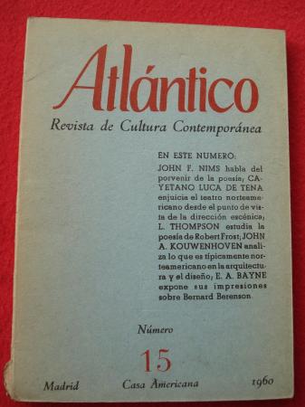 ATLNTICO. Revista de Cultura Contempornea. Nmero 15, 1960. Casa Americana - Madrid