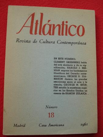 ATLNTICO. Revista de Cultura Contempornea. Nmero 18, 1961. Casa Americana - Madrid