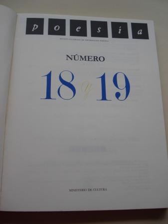 POESA. Revista ilustrada de informacin potica. N 18 y 19. Monogrfico dedicado a la Residencia de Estudiantes