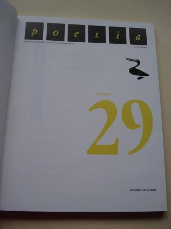 POESA. Revista ilustrada de informacin potica. N 29