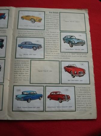 lbum de cromos EL AUTOMVIL A TRAVS DEL TIEMPO