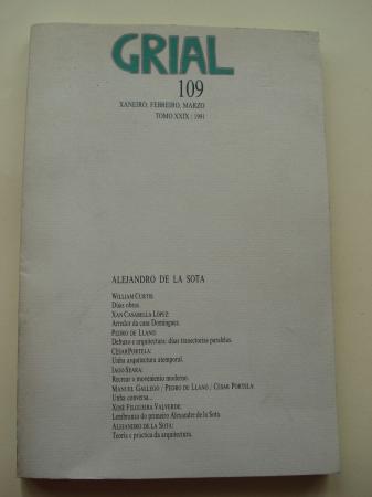 GRIAL. N 109. Xaneiro, febreiro, marzo 1991. Especial Alejandro de la Sota