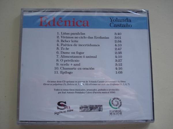 Edénica. CD con 11 poemas musicados por J. A. Fernández Calero 