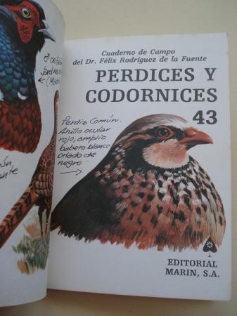 Perdices y codornices. Cuadernos de campo, n 43