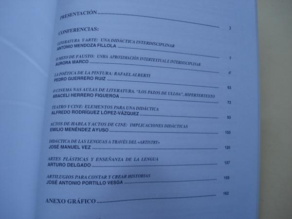 Lngua, literatura e arte. Aspectos didcticos. Actas do Seminario Interdisciplinar, Santiago, 1996. Edicin a cargo de Aurora Marco