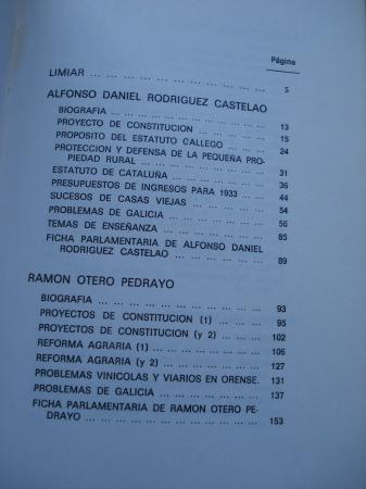 Discursos parlamentarios (1931-1933). Castelao, Otero Pedrayo, Surez Picallo, Villar Ponte