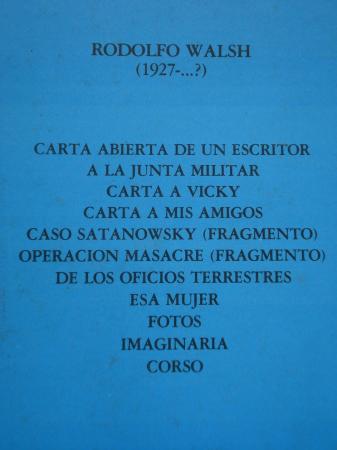 Rodolfo Walsh secuestrado por la Junta Militar argentina