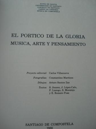 El Prtico de la Gloria. Msica, Arte y Pensamiento (Los instrumentos del Prtico de la Gloria). Textos en castellano-galego-english
