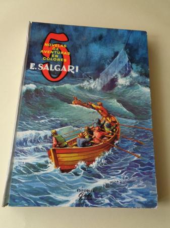 5 novelas de aventuras: El guila blanca - Un hroe persa - El tigre del mar - Lluvia de fuego - En la costa de oro (Ilustrados en color)