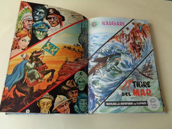 5 novelas de aventuras: El guila blanca - Un hroe persa - El tigre del mar - Lluvia de fuego - En la costa de oro (Ilustrados en color)