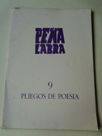 PEA LABRA. Pliegos de poesa, n 9. Otoo 1973. Carpeta con 5 cuadernos en pliegos