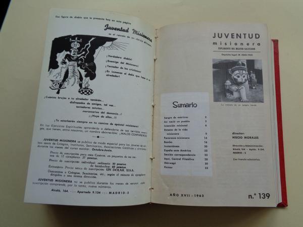 Revista Juventud Misionera. Aos 1962 - 1963 - 1964 completos. 27 nmeros: de 129 a 155. Suplemento del Boletn Salesiano