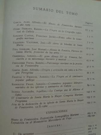 EL MUSEO DE PONTEVEDRA, XIV. Congreso Mariano. IV Centenario del cierre de bvedas de Santa Mara la Mayor (1960)