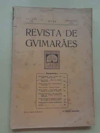 REVISTA DE GUIMARES. Julho - Dezembro 1942 (Vol. LII - Nmeros 3 -4)