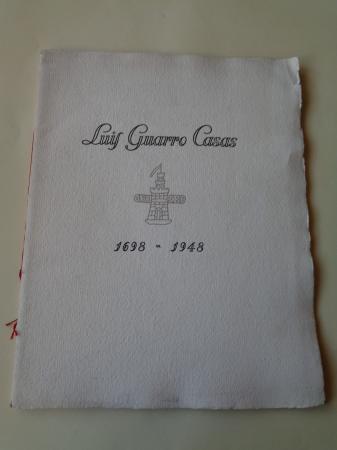 Luis Guarro Casas 1698-1948. Fascculo conmemorativo 25O Aniversario + Circular de la empresa. Una manufactura de papel del siglo XVII y sus precedentes