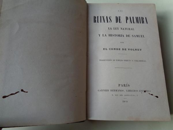 Las ruinas de Palmira - La ley Natural - La historia de Samuel