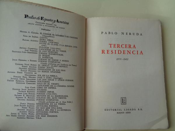 Tercera residencia (1 ed.)