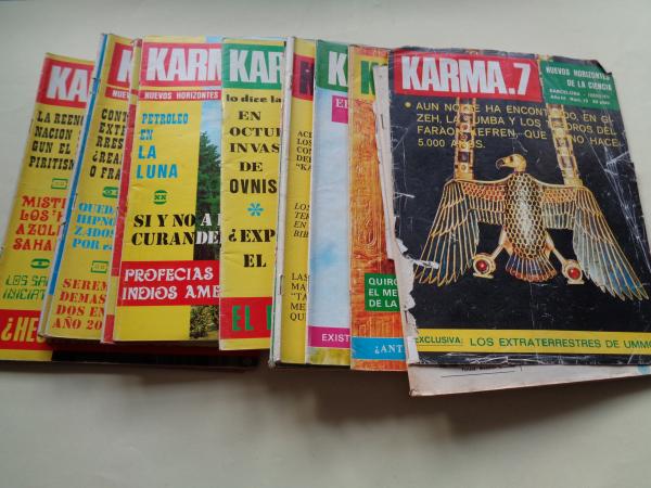 KARMA.7 NUEVOS HORIZONTES DE LA CIENCIA. 14 revistas. Nmeros 15 al 27 y nmero 29