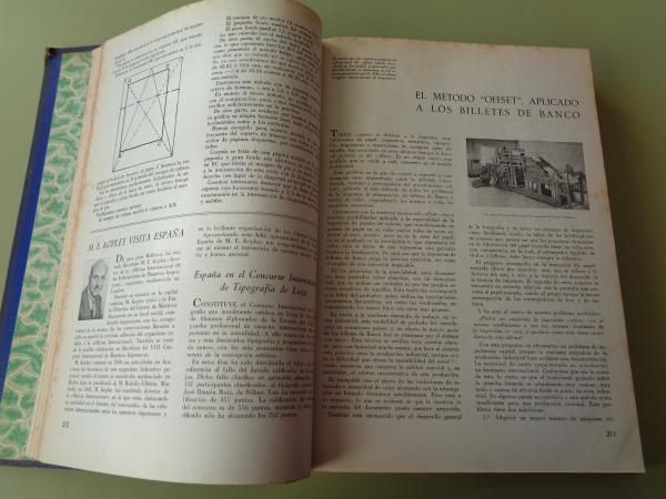 GRFICAS. Revista de las Tcnicas del Libro. Ao 1952 completo (Nmeros 91 a 102)