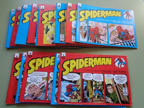Spiderman. Nmeros 1 a 17. Los daily-strip comics de Stan Lee y John Romita
