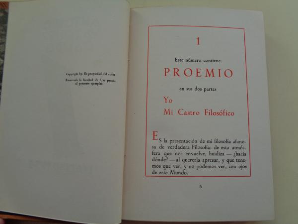 Proemio (1 parte: Yo - 2 parte: Mi Castro Filosfico)