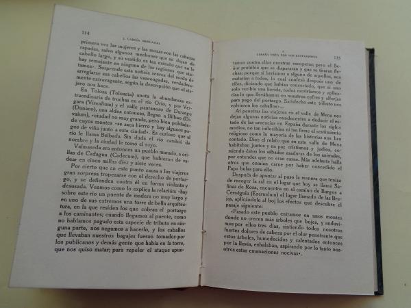 Espaa vista por los extranjeros. 2 tomos de 3. Tomo I: Relaciones de viajeros desde la edad ms remota hasta el siglo XVI - Tomo II: Relaciones de viajeros y embajadores (siglo XVI)