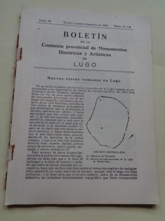 Boletn de la Comisin Provincial de Monumentos Histricos y Artsticos de Lugo. Nmeros 27 y 28, Tercer y cuarto trimestre de 1948