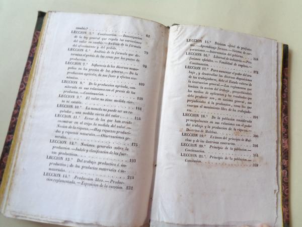 Curso de Economa Poltica. Ao escolar de 1836-1837 (Traduccin de Pedro de Madrazo)