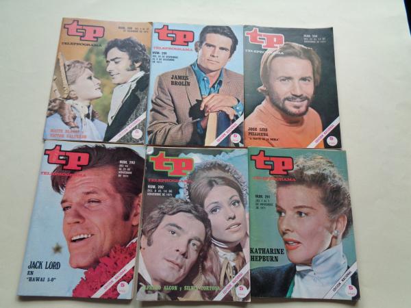 TELEPROGRAMA. 6 revistas. Noviembre-Diciembre, 1971