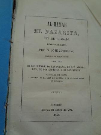 Al-Hamar El nazarita, rey de Granada. Leyenda oriental