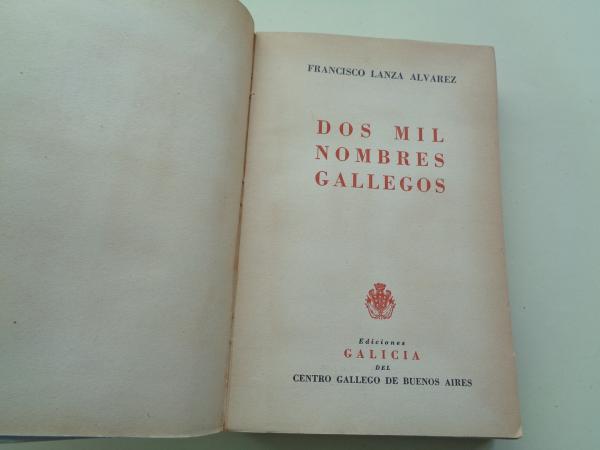 Dos mil nombres gallegos