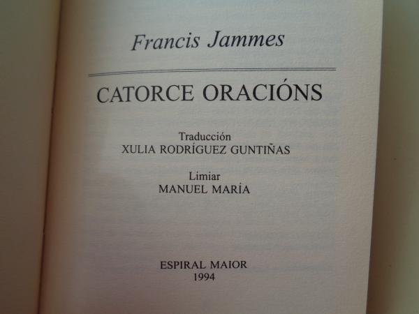 Catorce oracións (Edición bilingüe galego-francés)