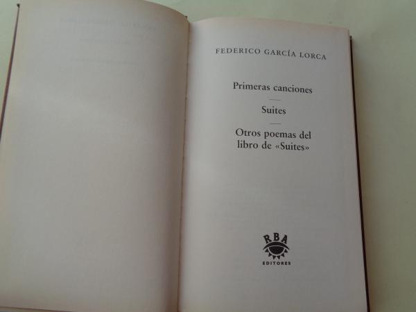 Primeras canciones / Suites / Otros poemas del libro de `Suites