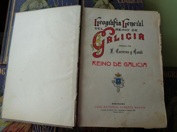 Greografía General del Reino de Galicia. 6 tomos (1928)