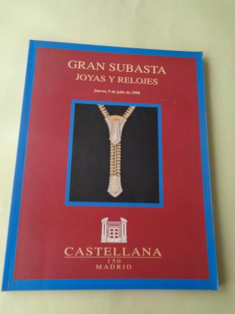 Castellana Subastas Madrid. Joyas y Relojes. 9 de julio de 1998