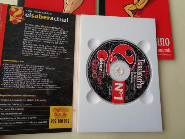 Lote 3 CD Rom: Atlas Histrico Universal Multimedia / TranslatorPro / El Cuerpo Humano