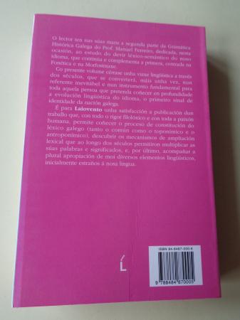 Gramática histórica galega. II. Lexicoloxía